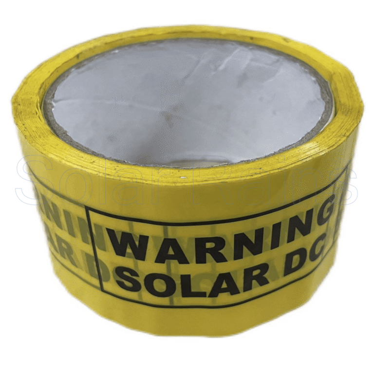 Solar DC Warning Tape 50m